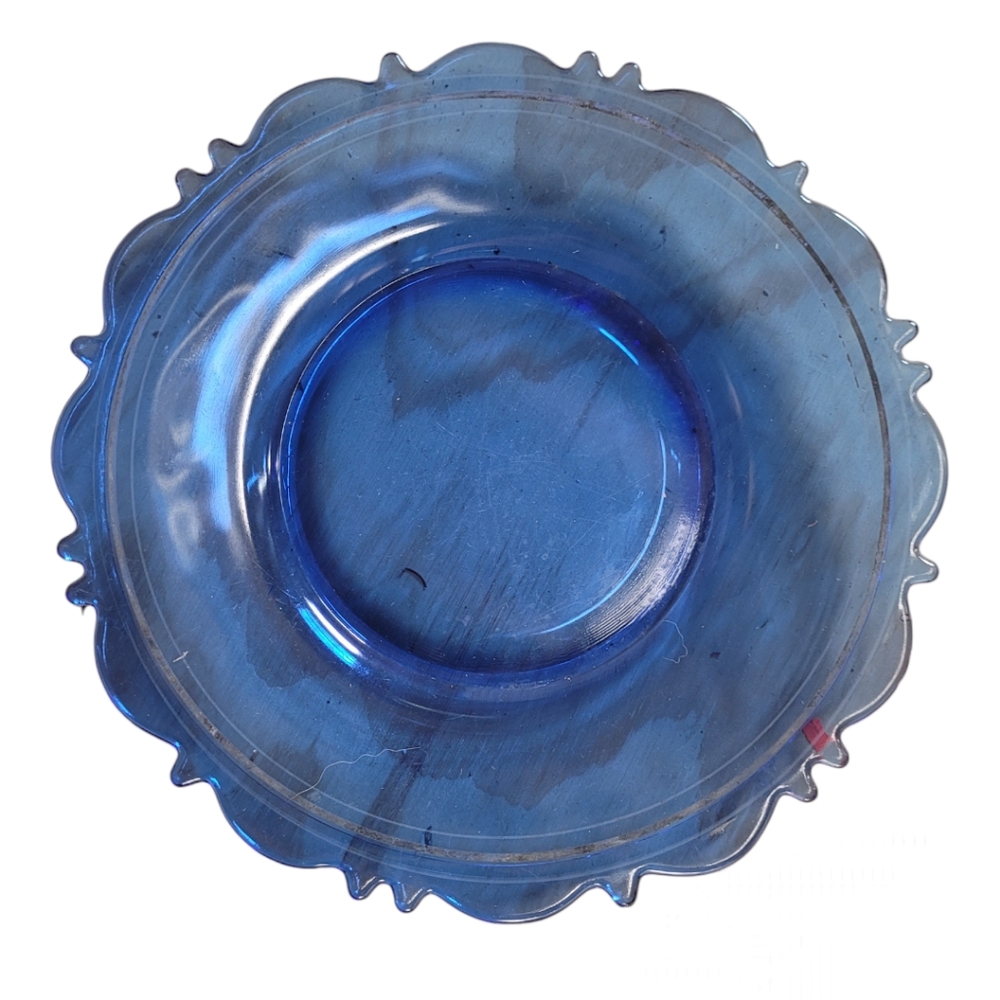 Vintage Cobalt Blue Plates x2